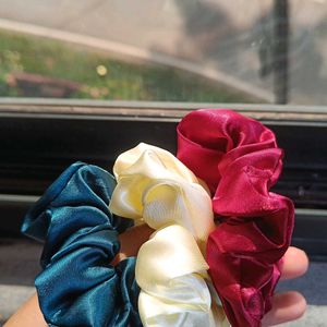 Satin Scrunchies (3 Pcs)