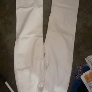 Trendy White Wide Leg Jeans