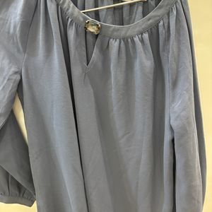 Grey Formal Top