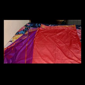 Pure Silk Saree With Stitched Blouse