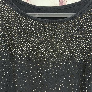 Shimmer Black Party Top