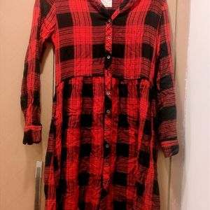 Red Checked Dress