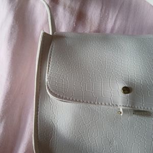 Pretty White Sling Bag