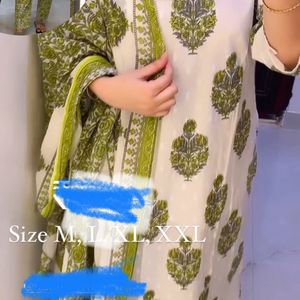 Summer Suit With Bottom And Dupatta