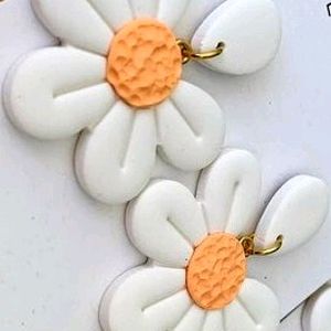 Clay Flower Earring No 7