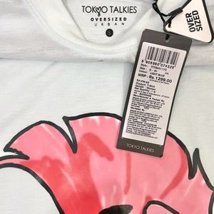 Tokyo Talkies Graphic Printed Oversized Tshirt