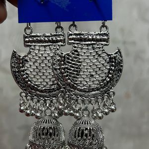 Silver Long Jhumka