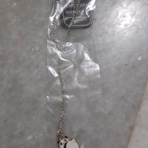 2 panda lokets with silver chain