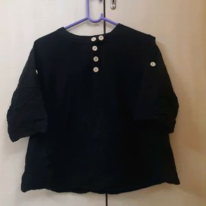 Black Cotton Top