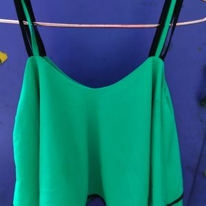 Green Strappy Top Perfect Condition