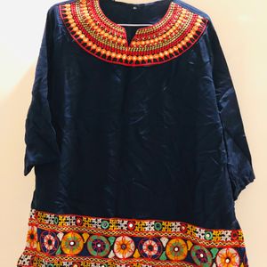 BEAUTIFUL MIRROR WORK KURTI In XL