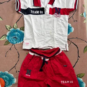 4 Pcs Set Of Tshirt And Shorts