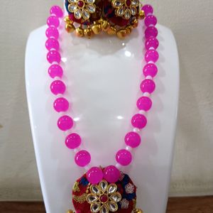 Maroon Necklace Set