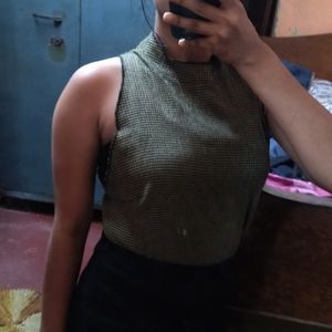 Zara High Neck Top