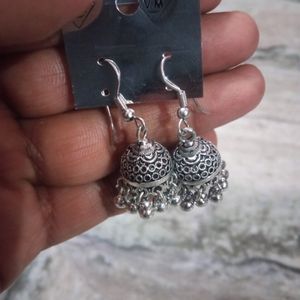 Oxidised Earring