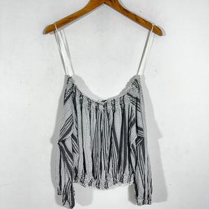 Cotton White and Black Top(women)