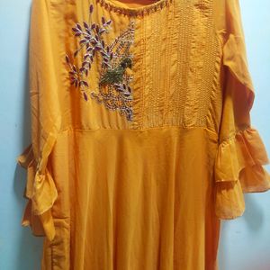 long gown style kurti