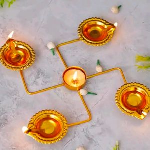 Combo Pack Of 4 Swastik Diya Usrli