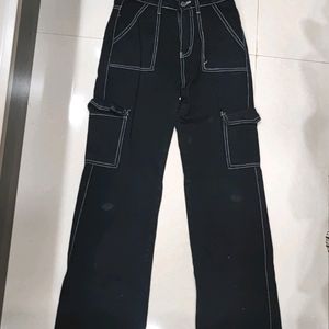 Trendy Wide Jeans Black