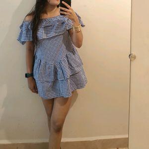 Korean Off Shoulder Short Dress