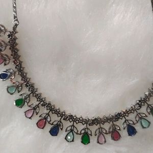 Swarovski Diamond Multicolor Stone necklace