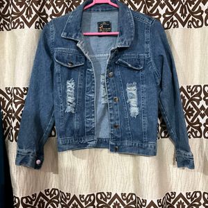 Ripped Denim Jacket(Negotiable)