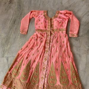 ethnic heavy gown / embroided