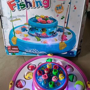 Double Layer Fishing Game For Kids