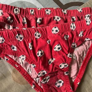 Set Of 5 Pure Cotton Football ⚽️ Briefs