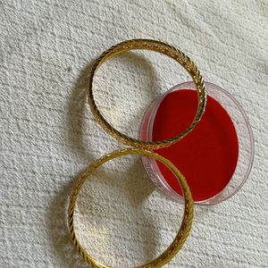 PREMIUM One Gram Gold Bangles 2-8 Size Brand New