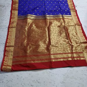 Used Multi Color Pattu Saree