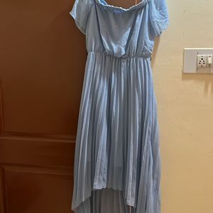 Asymmetrical Blue Dress