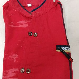 Full Sleeves Red Shirt