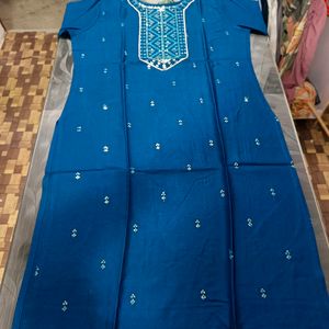 LADIES PARTY WEAR KURTI WITH AMBRODERY