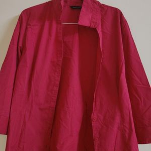 Fuschia Pink Colour Shirt For Women