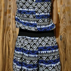 Sleeveless Printed Playsuit/Jumpsuit