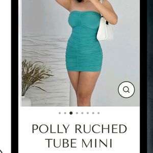 ❗ PRICE DROP❗OH POLLY DUPE Ruched Tube Dress