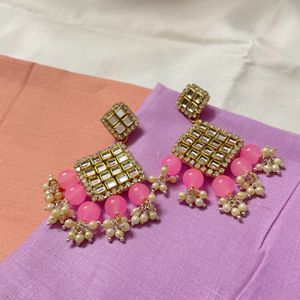 Pink Kundan earring ❤️