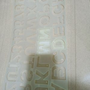 Alphabetical Silicone Mould For Resin Works