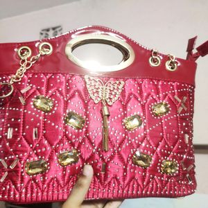 Lovely 😍 😍 Cherry 🍒🍒 colour sling bag 🛍️🛍️