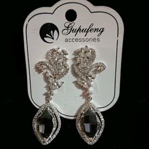 Beautiful White Ad Earrings