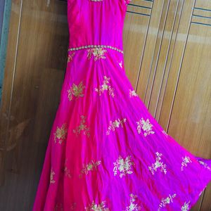 full gher anarkali dress