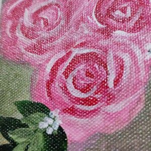Rose Flower Acrylic Painting