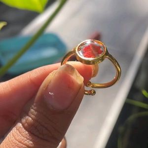 Resin Adjustable Flower Ring