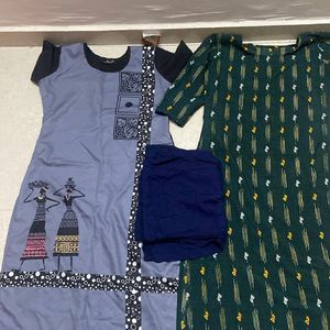 Kurti Combo With Free Plazo