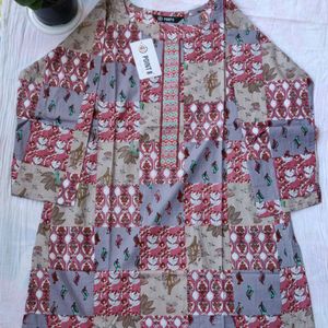 Short Cotton Kurtis With Pocket