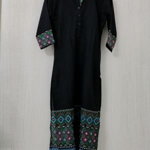 Black Printed Kurti