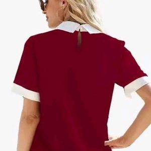 Wine Color Stylish Top