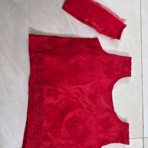 Excellent New Red Crop Top Skirt