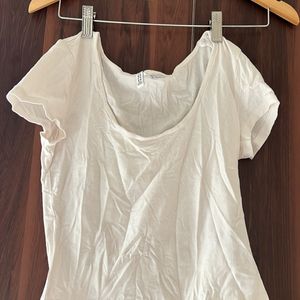 H&M Divided White Crop Top